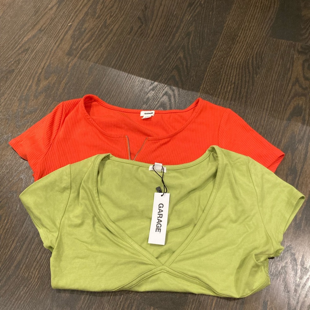 Bundle of 2 Garage shirts - One is brand new with tags👚